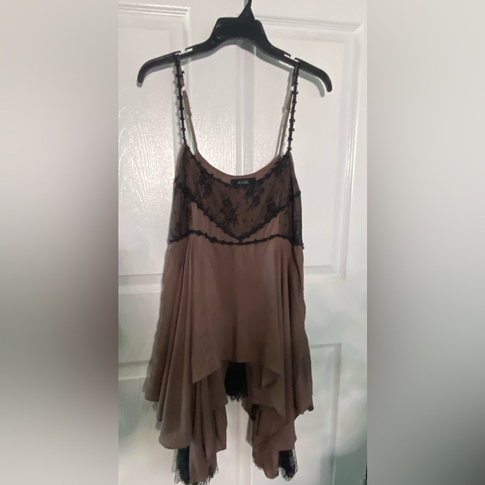 ANGL Brown & Black Tunic Size Medium